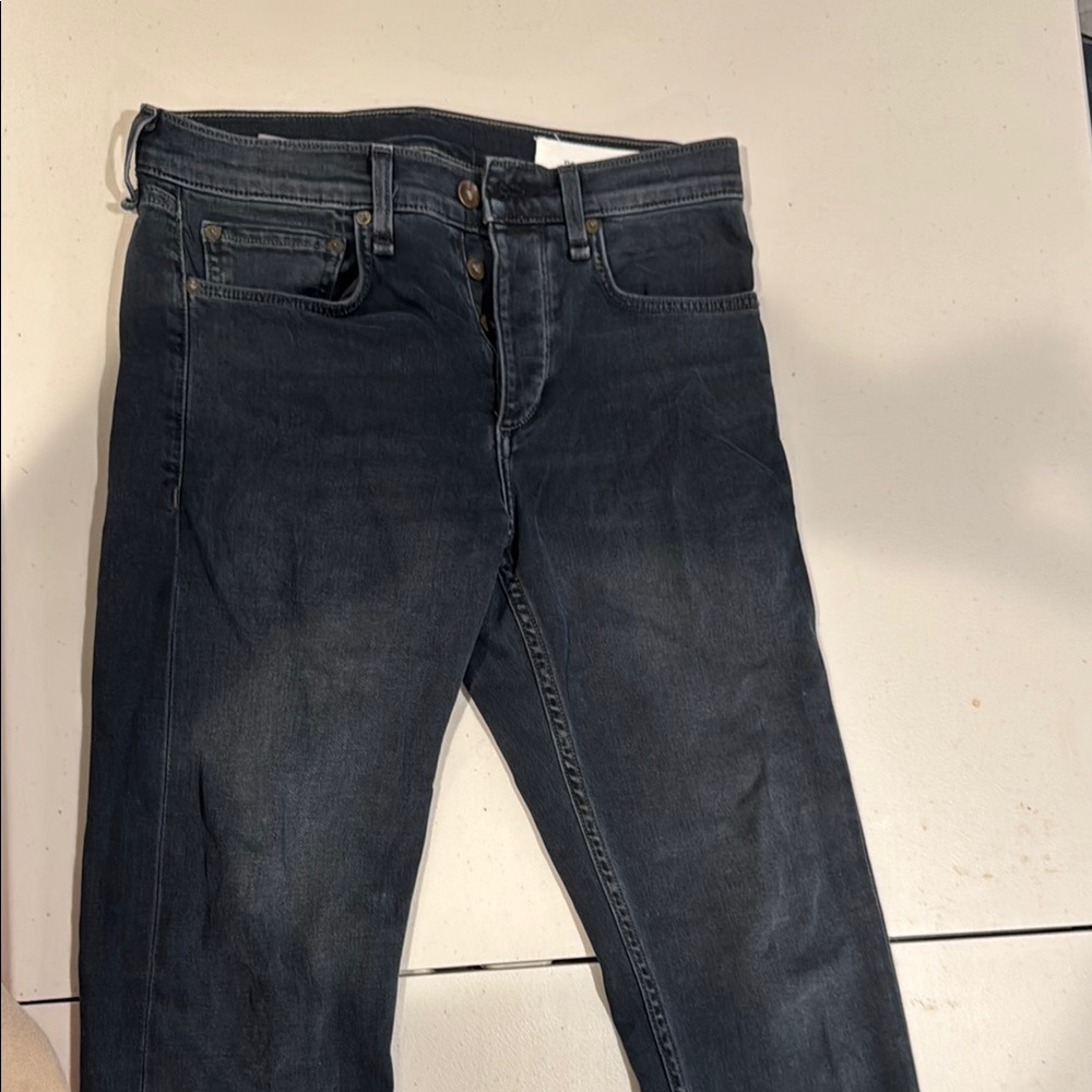rag & bone Navy Slim Jeans